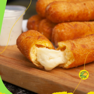 tequeños de maiz rellenos con queso llanero